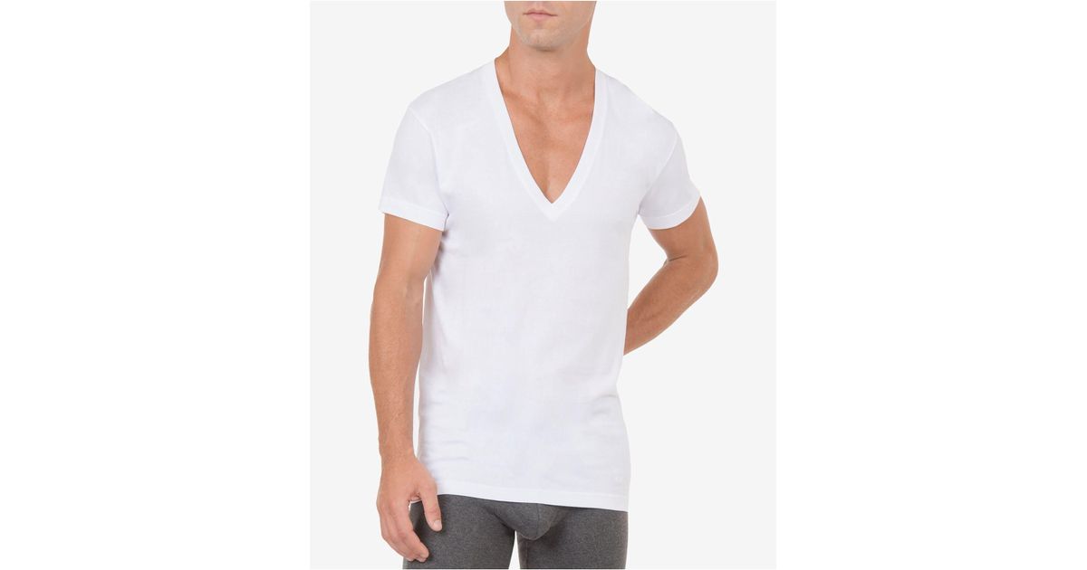 Lyst 2Xist Men's Slimfit Deep Vneck Undershirt in White for Men