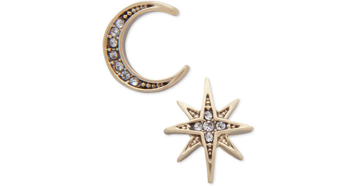 Lyst Lonna Lilly Gold Tone Moon Stars Mismatch Earrings In Lyst Lonna Lilly Gold Tone Moon Stars Mismatch Earrings In Metallic