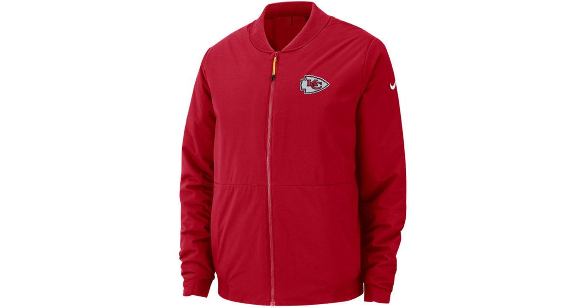 Lyst - Nike Kansas City Chiefs Bomber Jacket in Red for Men