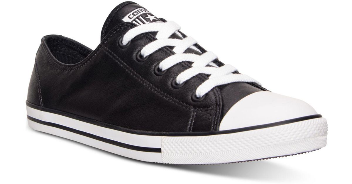 converse women's chuck taylor dainty leather casual sneakers