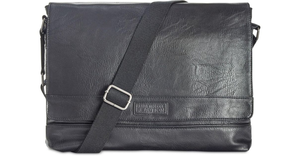 Lyst Kenneth Cole Reaction Men S Pebbled Messenger Bag In Black Lyst Kenneth Cole Reaction Men S Pebbled Messenger Bag In Black For