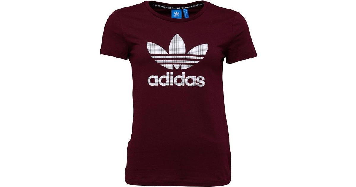 adidas trefoil t shirt burgundy adidas trefoil t shirt burgundy