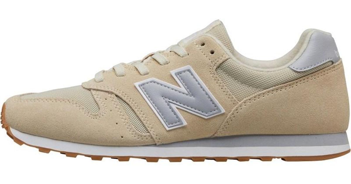 New Balance Leather 373 Trainers Bonewhitesilver for Men New Balance Leather 373 Trainers Bonewhitesilver for Men