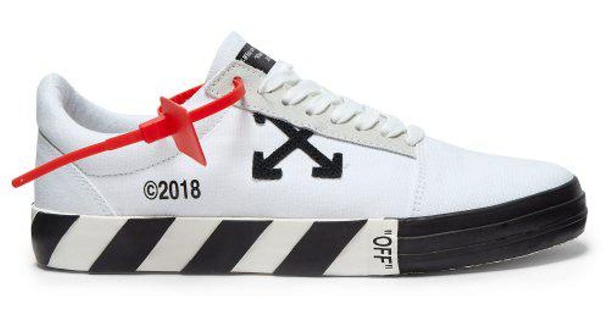 Off-White c/o Virgil Abloh Vulc Low-top Canvas Trainers in White for ...