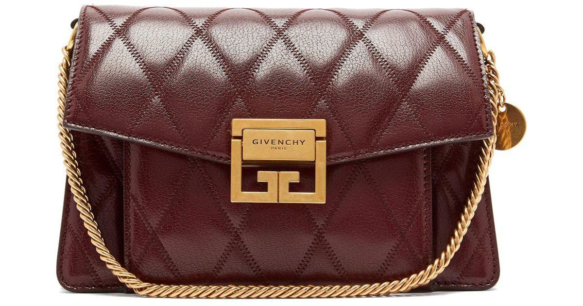 Lyst - Givenchy Gv3 Small Quilted Leather Cross Body Bag