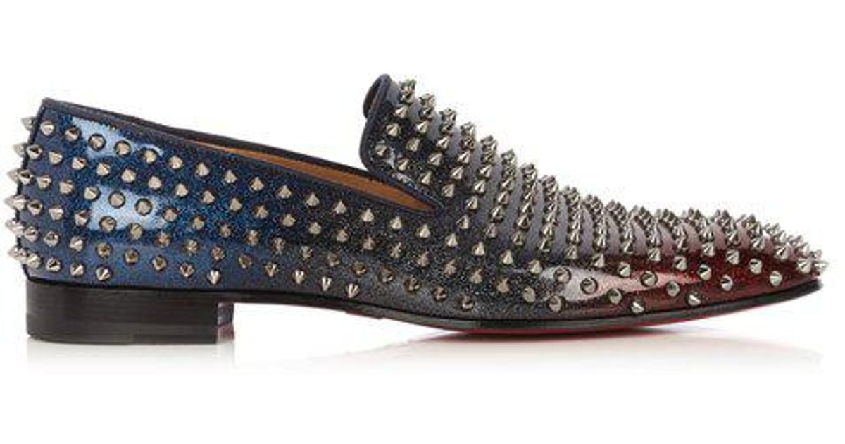 Christian Louboutin Spike Dandelion Loafers In Black For Men Lyst 5583