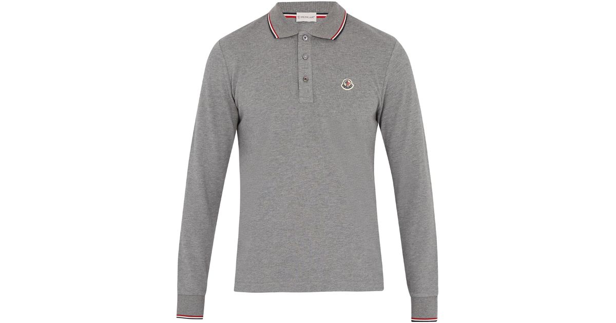 moncler dark grey polo moncler dark grey polo