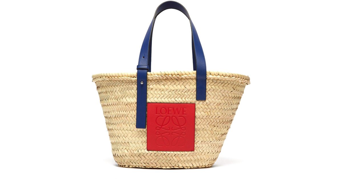 Loewe Medium Woven Basket Bag - Lyst