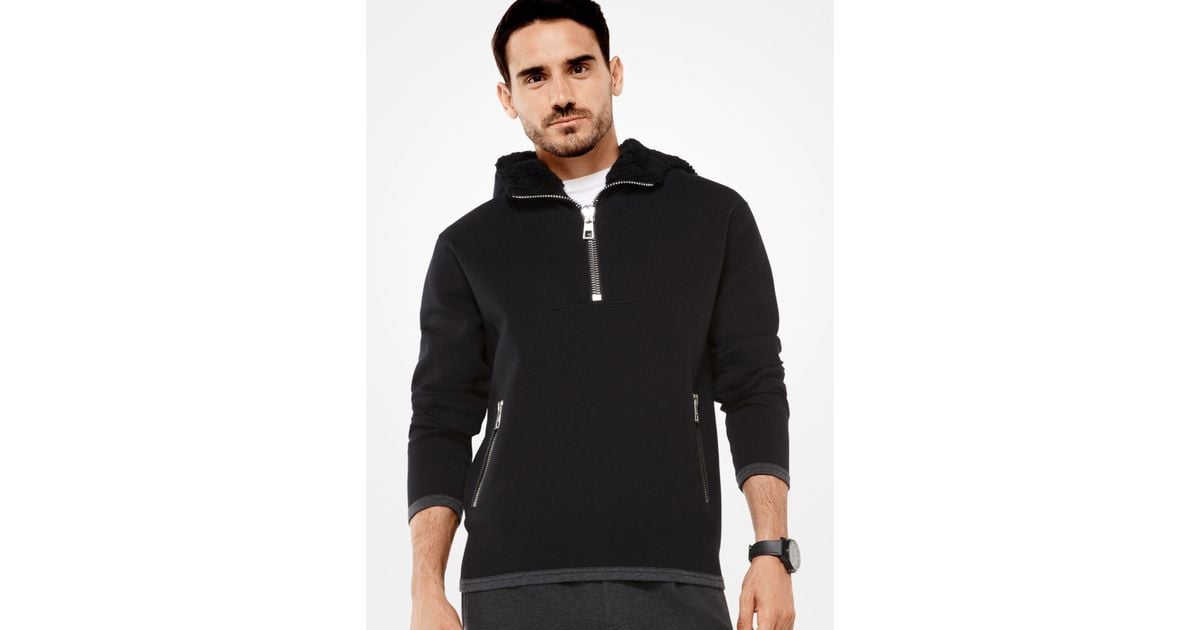 michael kors men's black hoodie