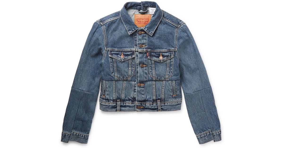 levis crop denim jacket