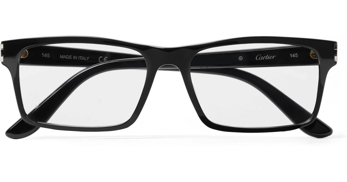 cartier rimless rectangular frame glasses