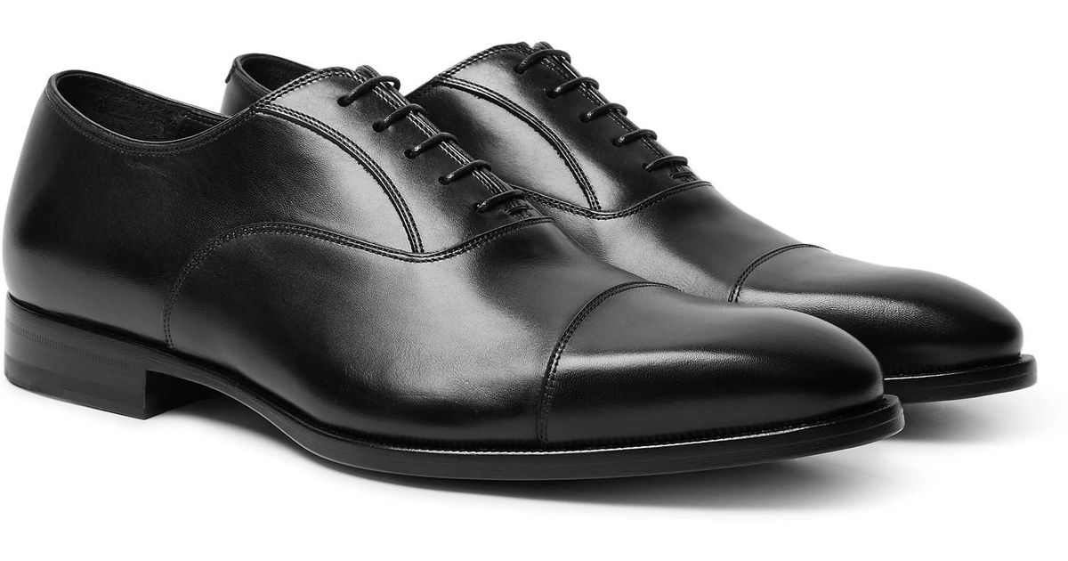 Dunhill Elegant City Leather Oxford Shoes in Black for Men - Lyst