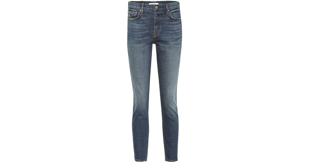 GRLFRND Denim Yasmin Mid-rise Skinny Jeans in Blue - Lyst