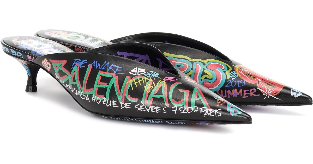 balenciaga scrunch knife mules