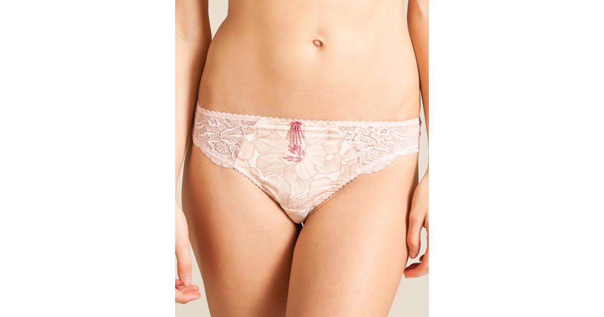 Femme Aubade Reine du Carnaval Tanga /À fleurs