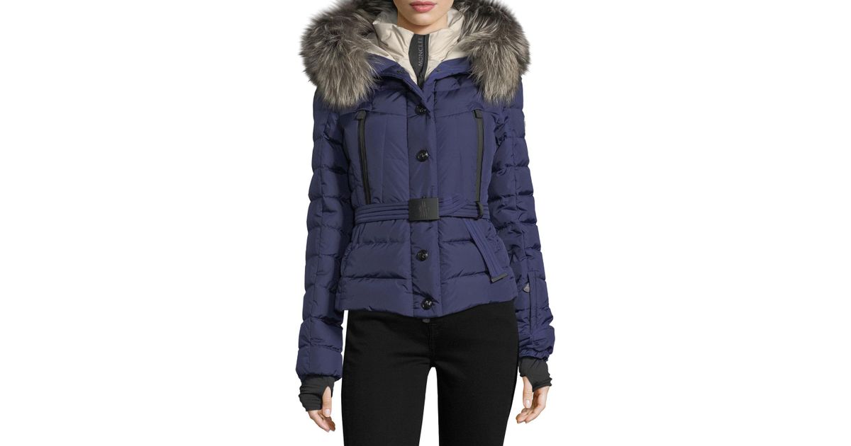 moncler parka with fur-trim hood moncler parka with fur-trim hood