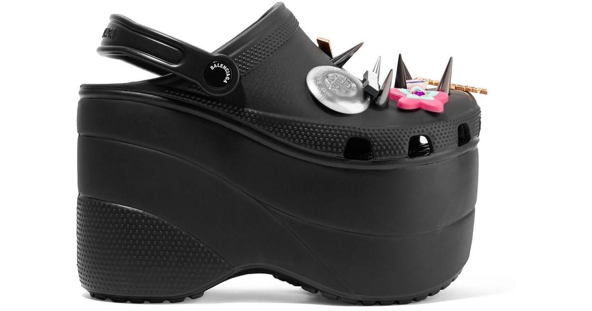 balenciaga platform clogs