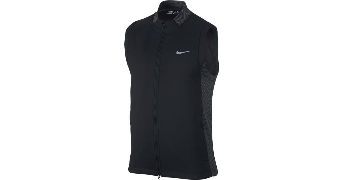 Nike Synthetic Aerolayer Men's Golf Vest in Black/Black (Black) for Men - Lyst