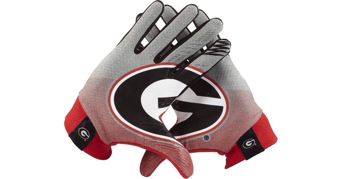 Nike Stadium (georgia) Football Gloves in Gray for Men | Lyst