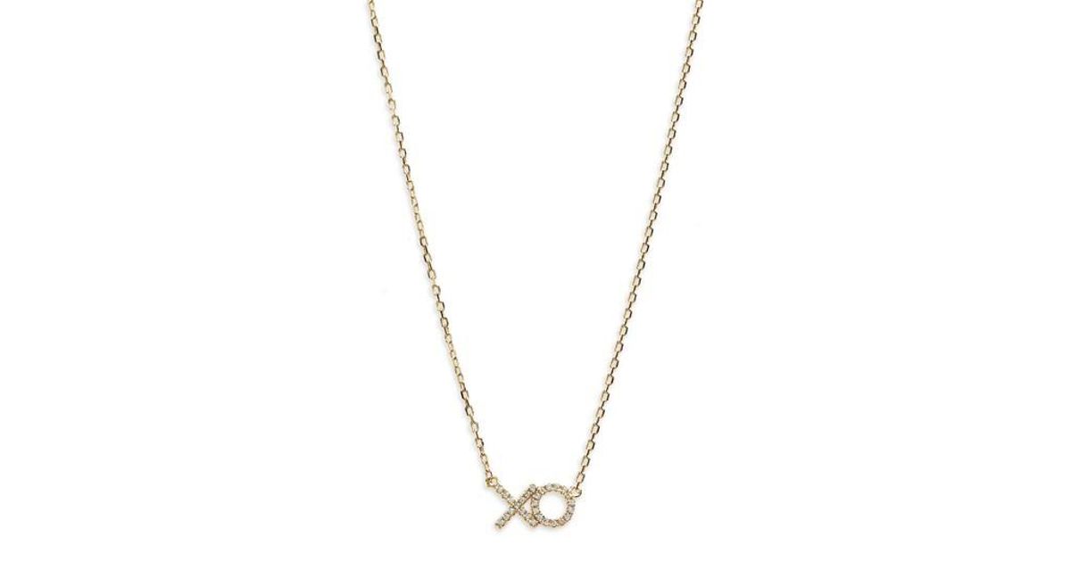 Shashi Xo Pav Pendant Necklace In Metallic Lyst