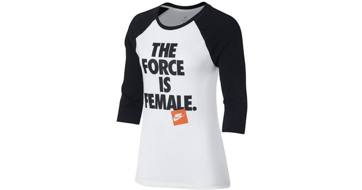 the force is female nike t shirt