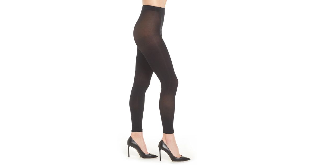 Lyst - Nordstrom 'everyday' Footless Tights in Black