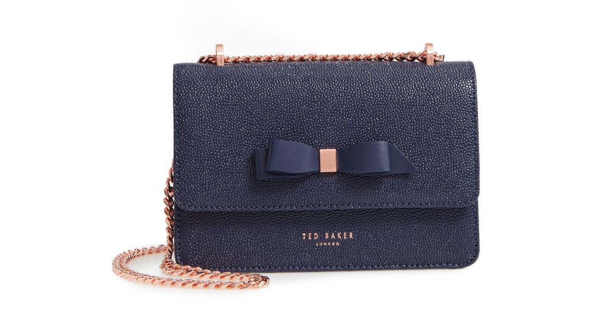 ted baker jaelynn bow detail leather tote