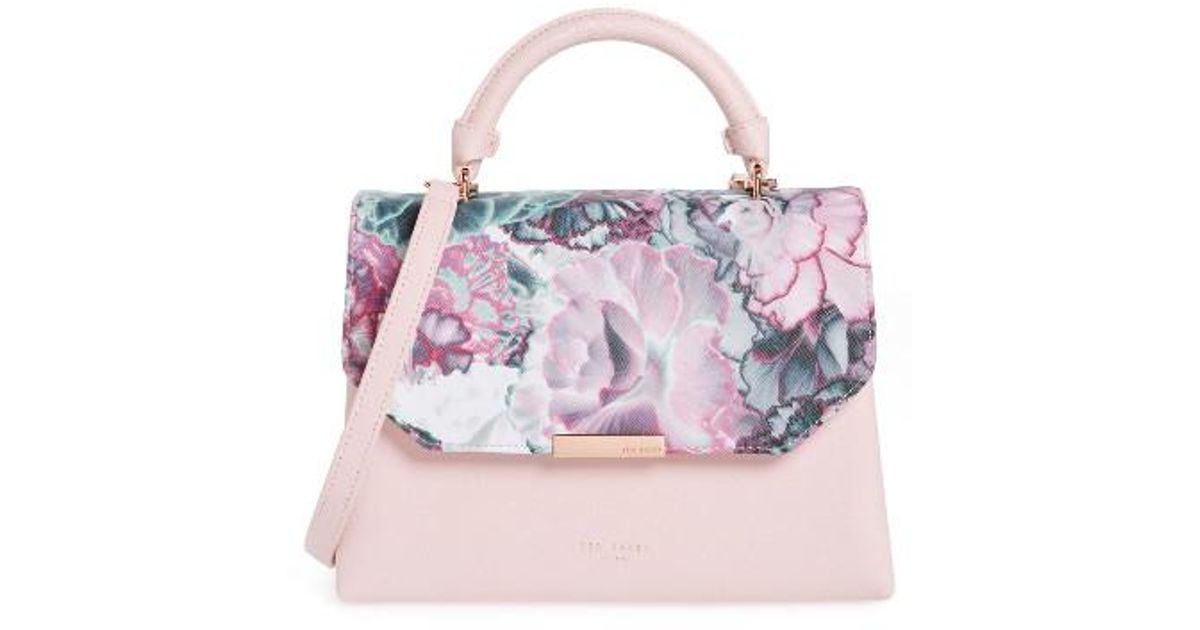 Ted Baker Multicolor Illuminated Bloom Crossbody Bag Purple