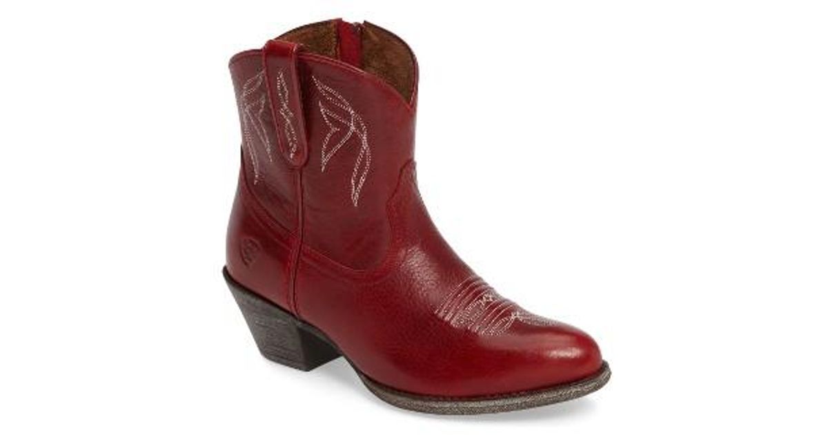 ariat women's darlin booties red