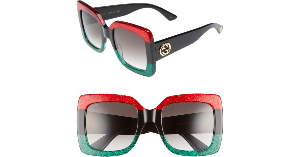 Lyst Gucci 55mm Square Sunglasses