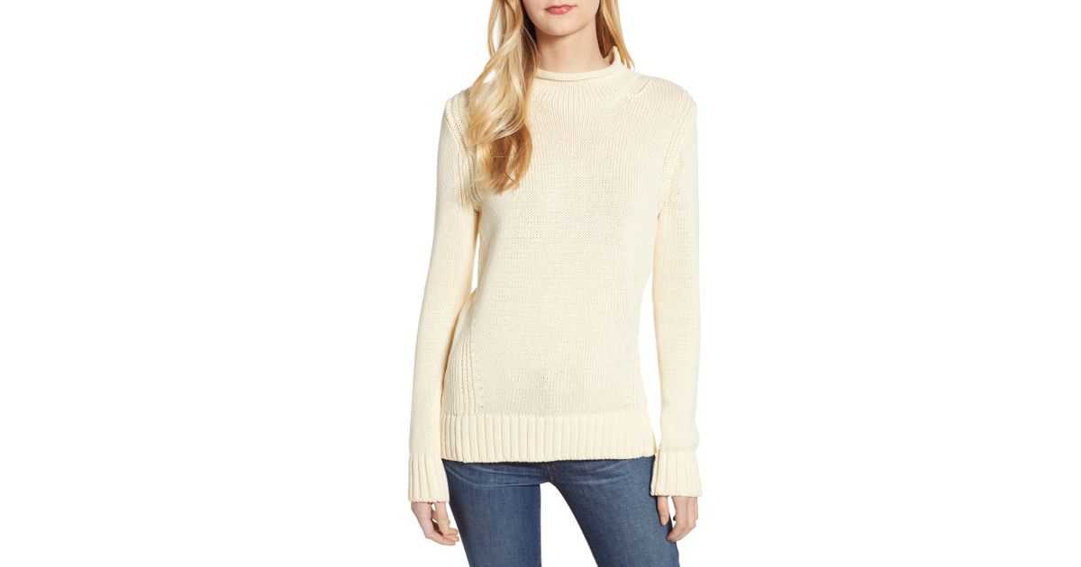 Lyst Jcrew 1988 Roll Neck Cotton Sweater Save 41 0657