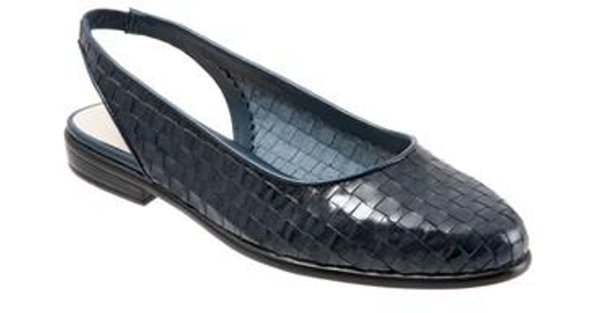 blue slingback flats