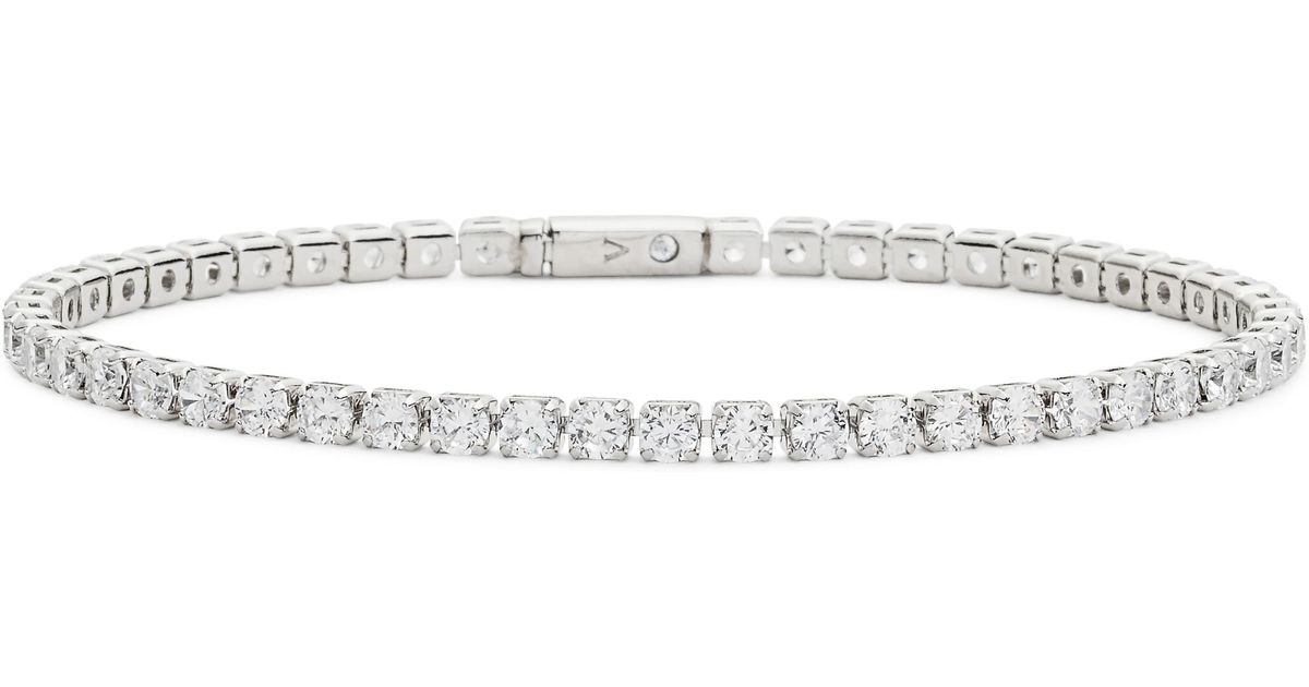 Vince Camuto Crystal Tennis Bracelet in Metallic - Lyst