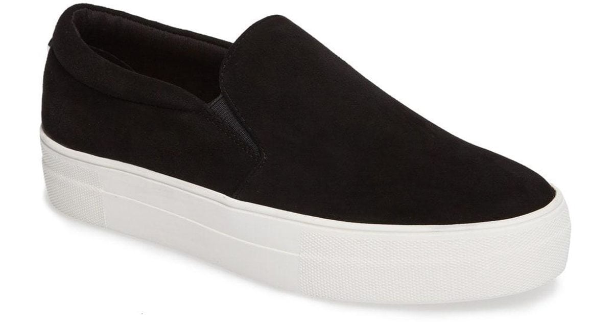 Lyst - Steve Madden Gills Platform Slip-on Sneaker in Black