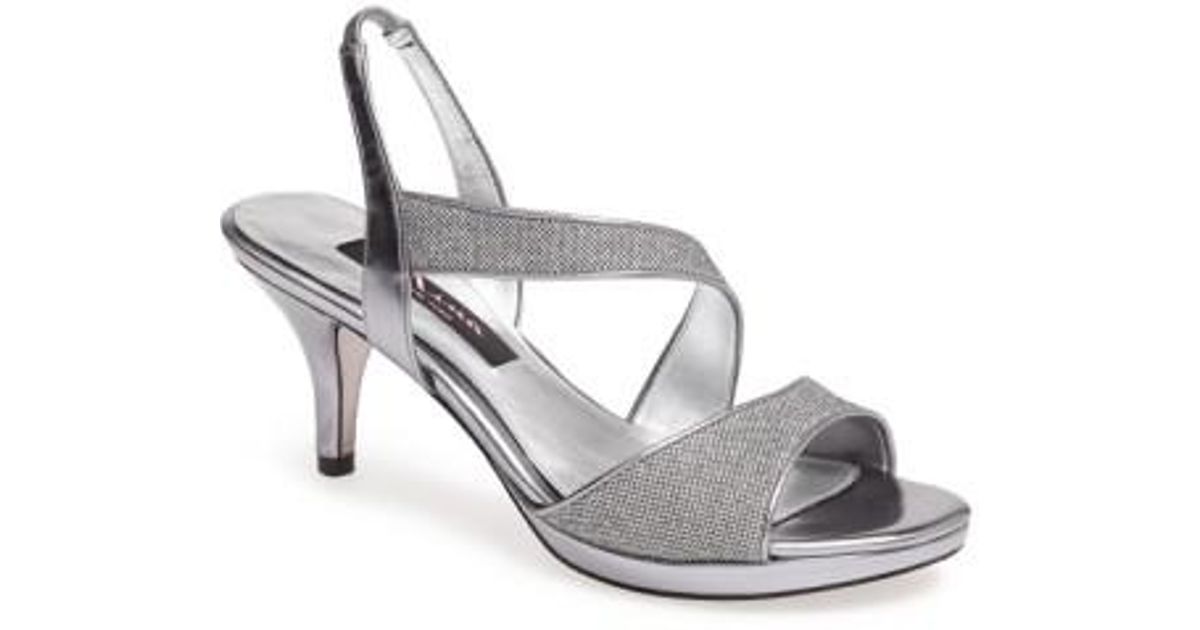 nina gunmetal sandals