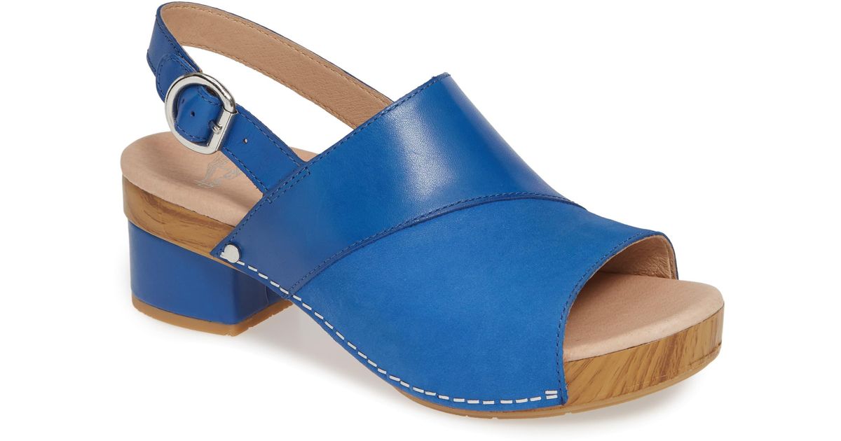 Dansko Leather Madalyn in Blue Leather (Blue) - Save 40% - Lyst