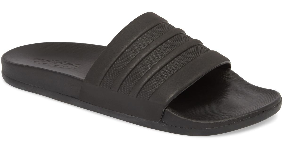  adidas  Adilette Cloudfoam  Mono  Sport Slide  in Black Black 