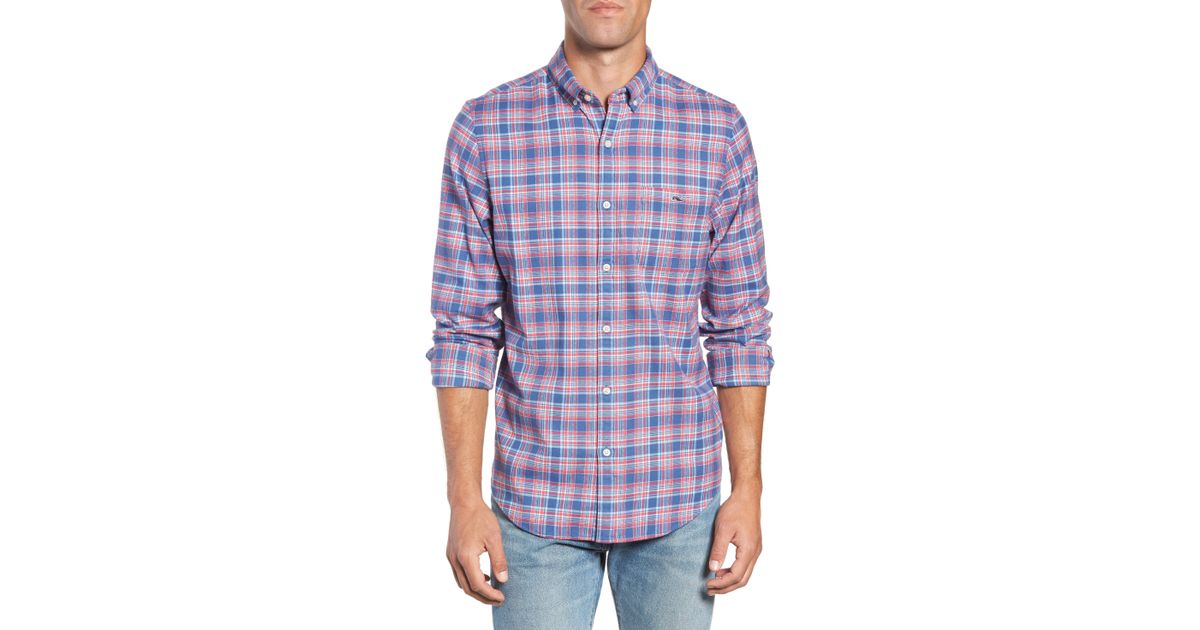 vineyard vines flannel mens
