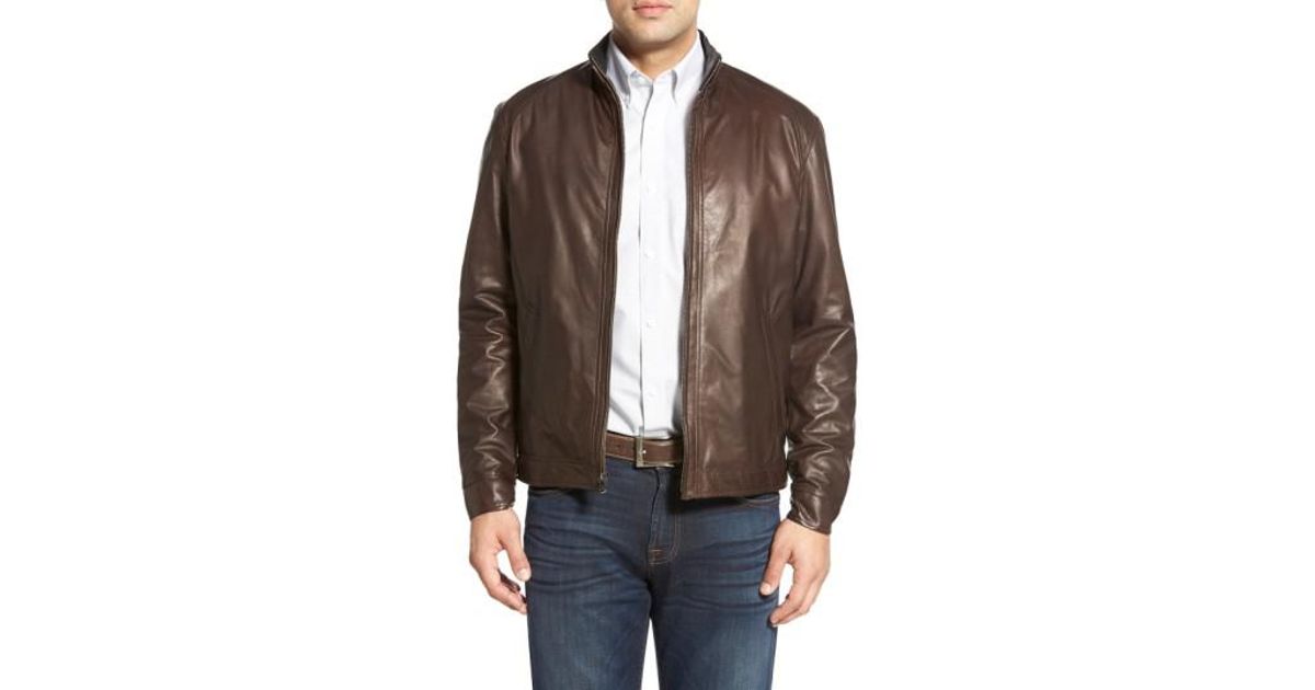 Lyst Remy Leather Lambskin Jacket In Brown For Men