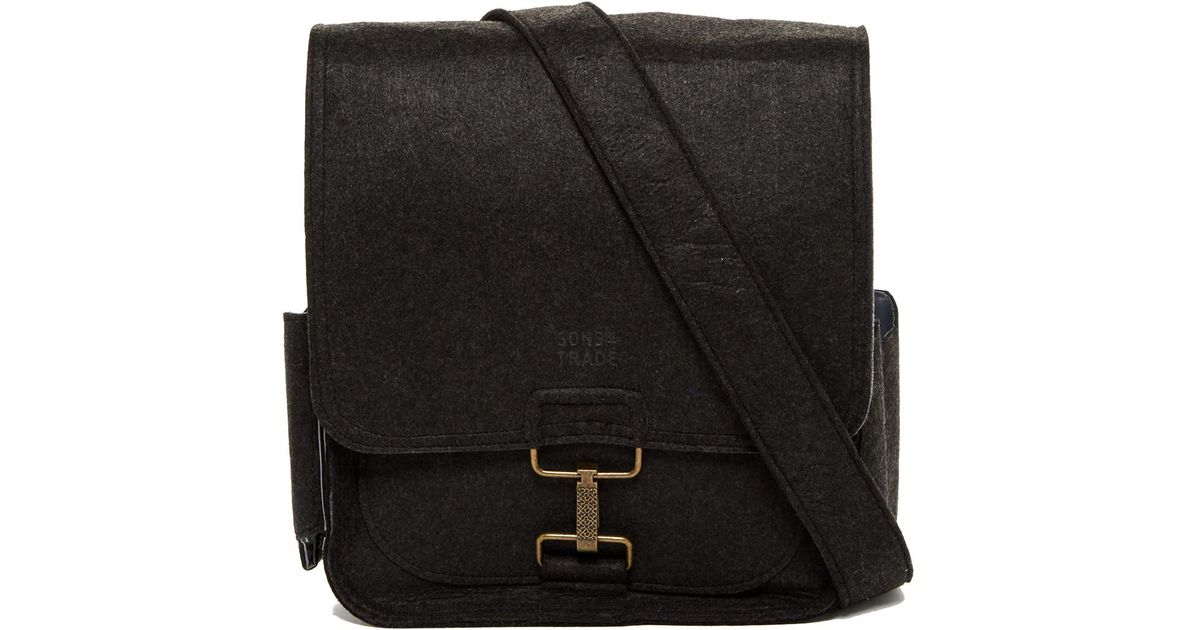 Lyst Sons Of Trade Journey Felt Messenger Bag In Black For Men