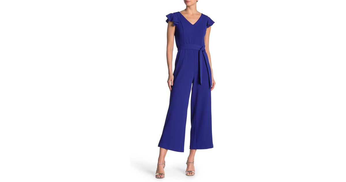 tahari cobalt jumpsuit