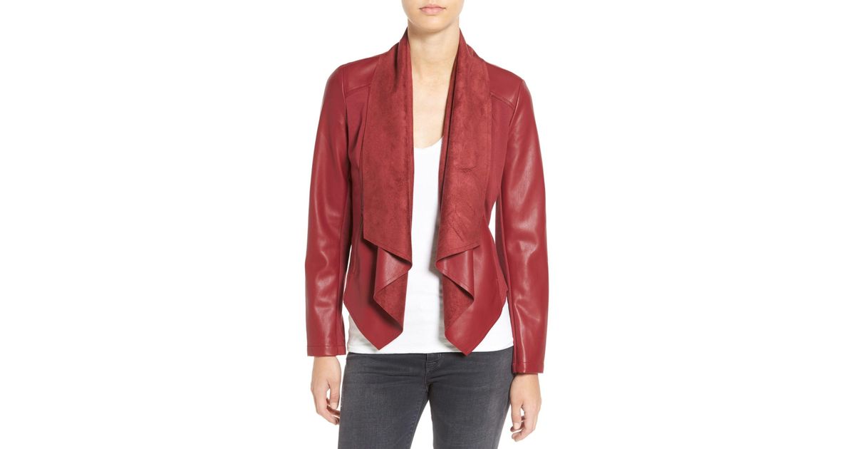 Lyst Kut From The Kloth Ana Faux Leather D Front Jacket In Blue