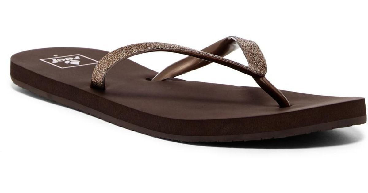 Reef Stargazer Bronze Glitter Flip Flop (women) - Lyst