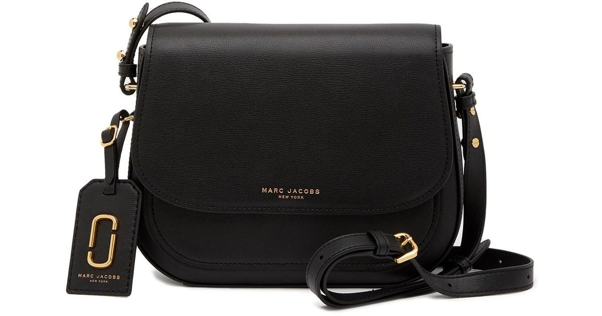 Lyst Marc Jacobs Rider Leather Crossbody Bag In Black