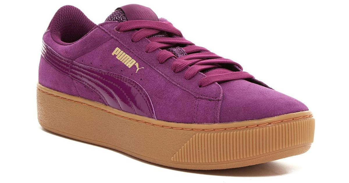 purple puma sneakers