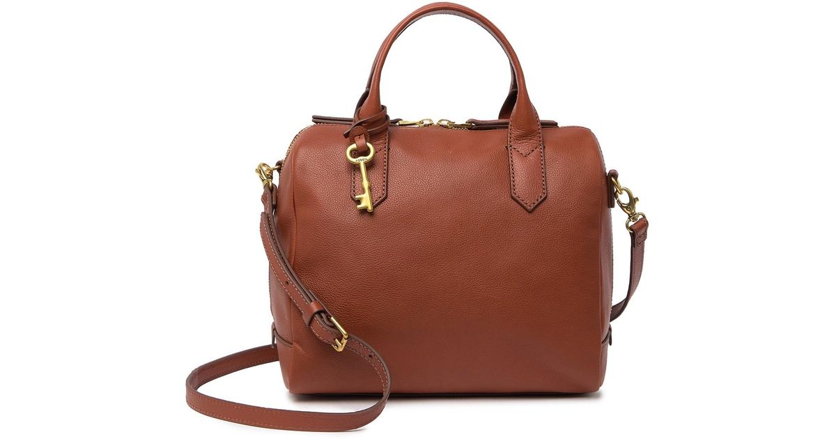 fiona leather satchel