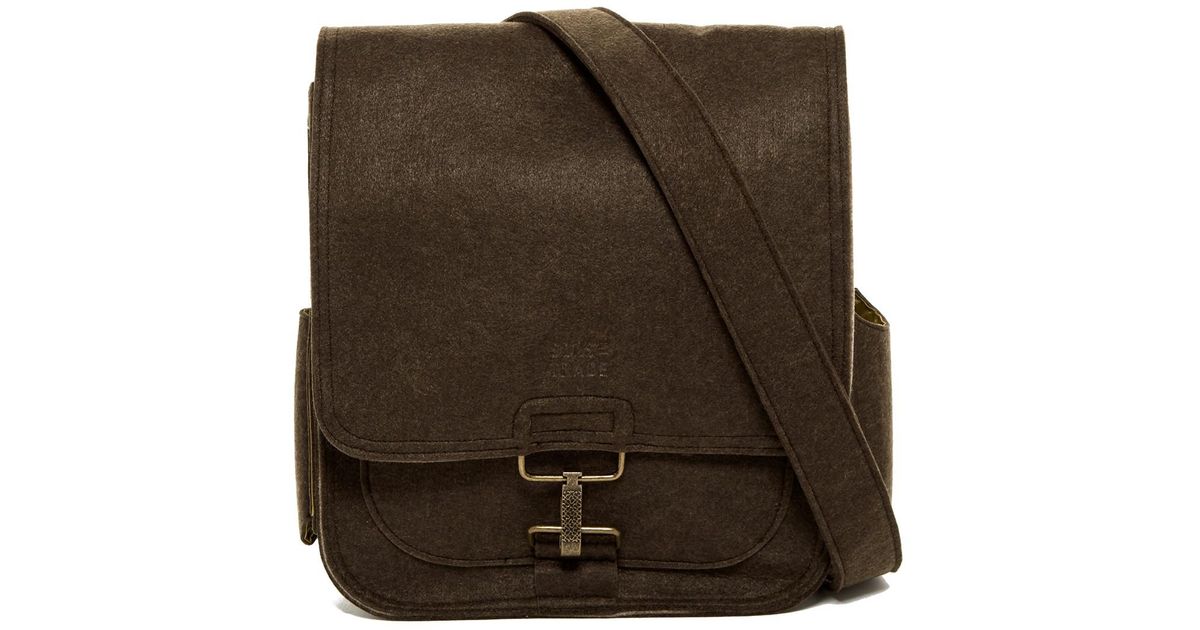 Lyst Sons Of Trade Journey Felt Messenger Bag In Brown For Men