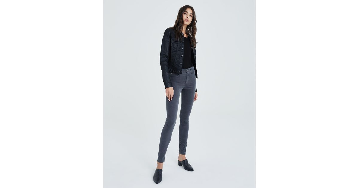 AG Jeans Corduroy The Farrah Skinny - Night Shade in Blue - Lyst