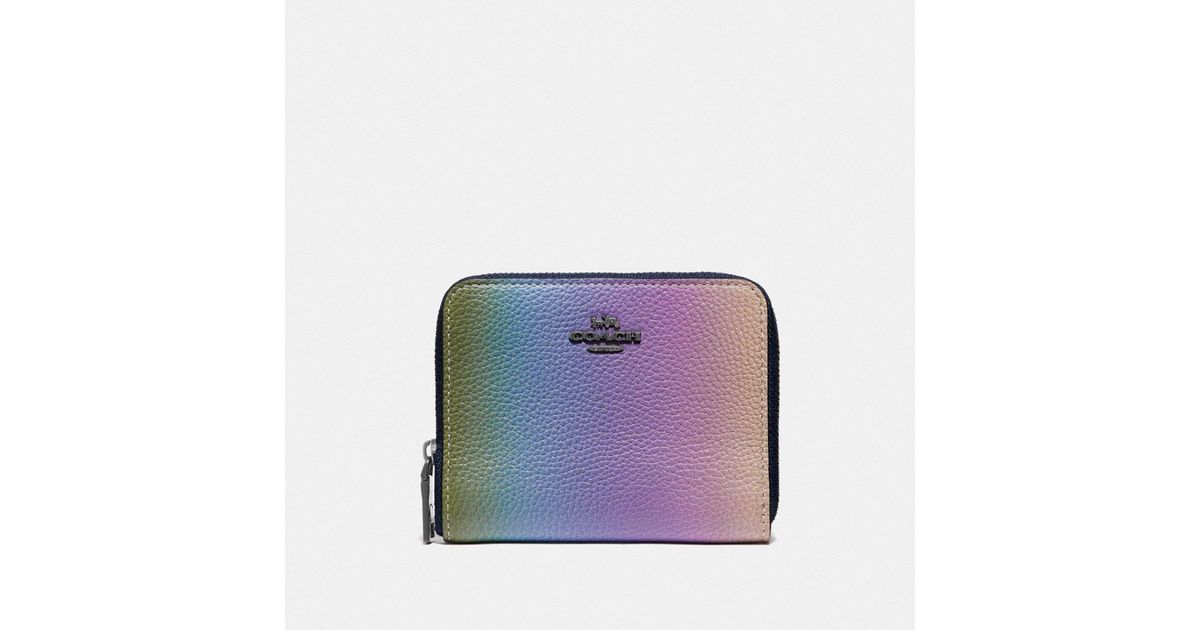 COACH Small Zip Around Wallet With Ombre - Lyst