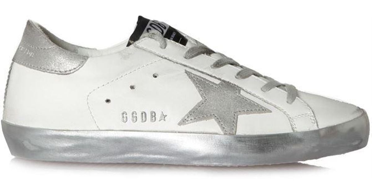 Golden Goose Deluxe Brand Superstar Sparkle Silver Star Sneakers in ...